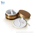 100ml Dual Chamber Cosmetic Cream Jar With Spatula